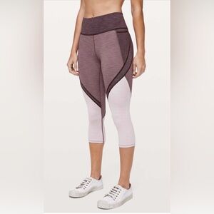 Lululemon Early Extension High Rise Crop Size 8